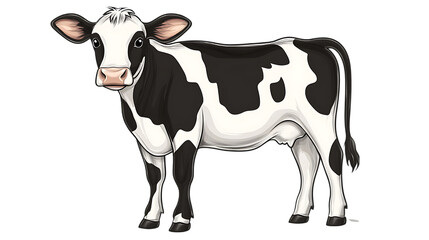 Cow vector on transparent background