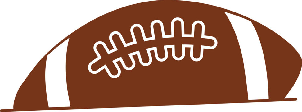 recommend clip art: Football clip art design on plain white transparent isolated background for card, shirt, hoodie, sweatshirt, apparel, card, tag, mug, icon, poster or badge, tailgates and touchdowns