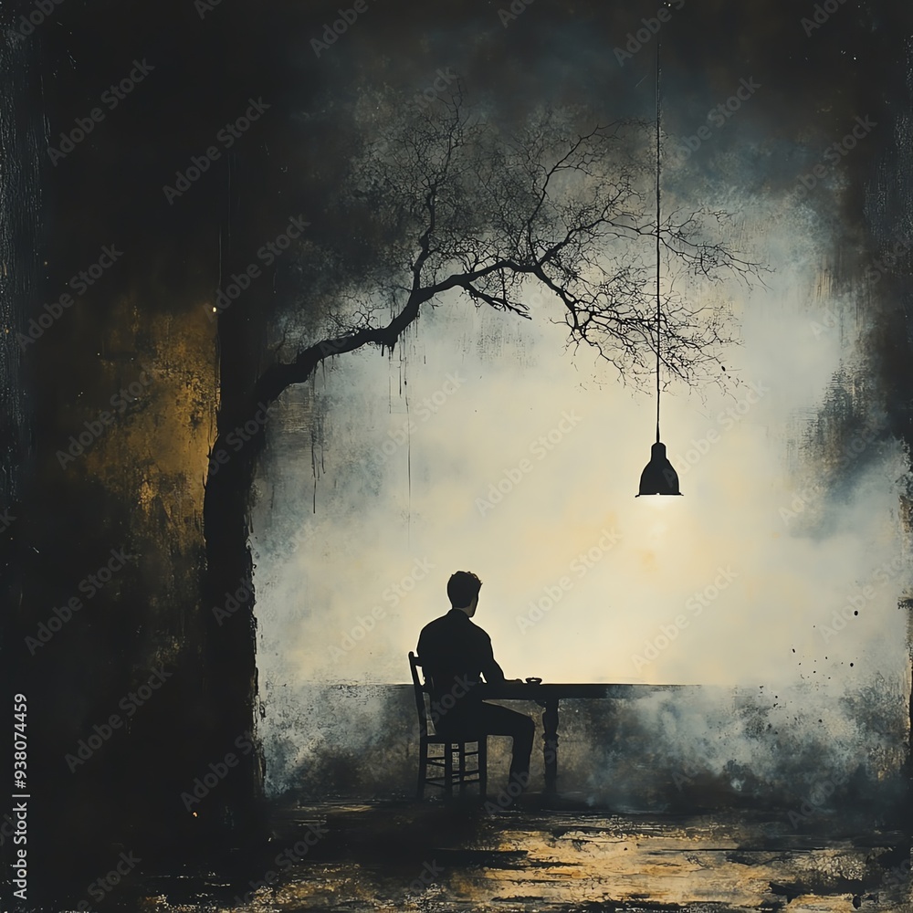 Poster Artful representation of Where do you wait for me featuring a calm, contemplative scene with subtle textures, ambient light, and an underlying sense of mystery and expectation