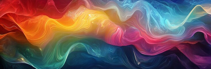 Obraz premium Abstract Colorful Swirling Lines Background