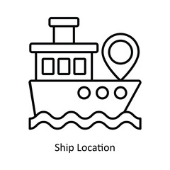 Gps Navigation solid icon style illustration. EPS 10 File
