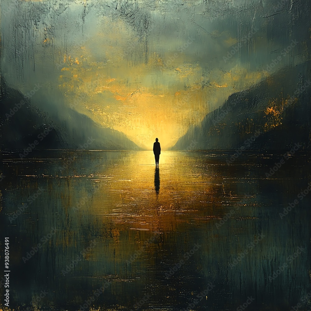Poster emotive image of where do you wait for me showcasing a peaceful, reflective environment with gentle 