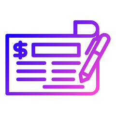 cheque icon