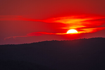 Fototapeta premium Scende giù il tramonto