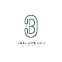 Modern unique letter CB BC logo design template vector