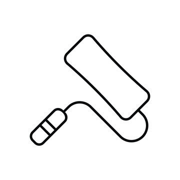 recommend clip art: point roller line icon with white background vector stock illustration