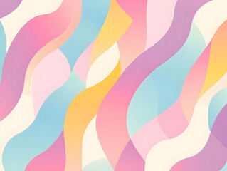 Abstract Pastel Wave Background Design