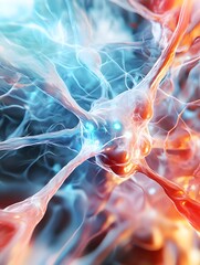 Abstract Neuron Cell - Neuroscience Background.