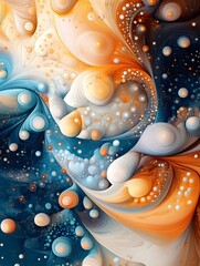 Abstract Swirls of Color and Light.