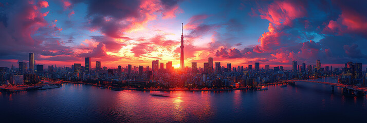 Naklejka premium 東京風景