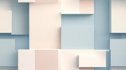 Minimalist seamless pattern with pastel-colored blocks, clean and simple design ideal for modern interiors or tech-inspired backgrounds.