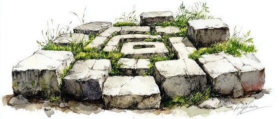 Labyrinth Ancient Path Various Christianity, Paganism Religion Spiritual Symbol