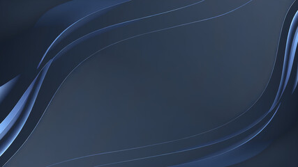 navy blue 3d curves on darker background for design banner poster wallpaper