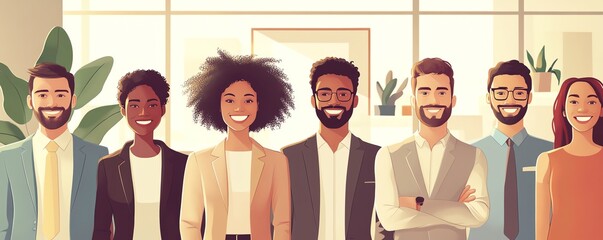 Diverse hiring practices in action, promoting workplace inclusivity with varied team members and supportive atmosphere