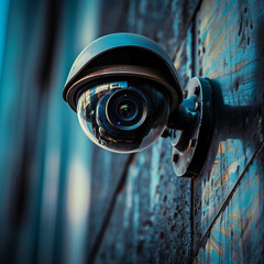  security camera on a building