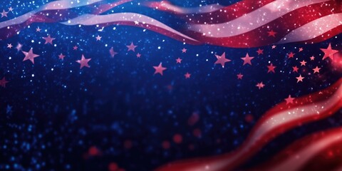 Stripes and stars blue and red patriotic USA background