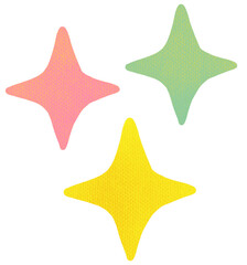 stars isolated on white background