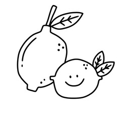 cute vegetables and fruits 