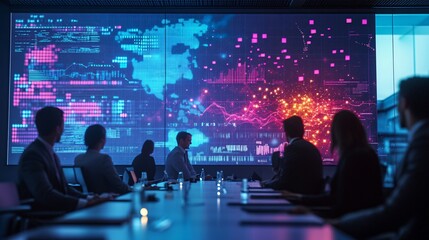 Futuristic Office and Conference Room: A Glimpse into Tomorrow's Workspace