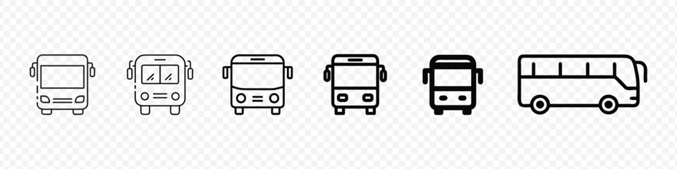 Bus icon set. bus vector icon, Bus icon vector for web and mobile app. bus sign and symbol. transport symbol, transport icon. car vector illustration for web design, isolated on white background © marufpro555777