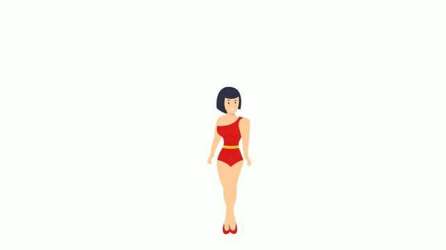 Women Snake Charmer animation, Jungle Girl with Python or Belly Dancer animated video, circus artist controlling behaviour of animal Clip, Street Mime performer Footage, Carnie troupe  motion graphics