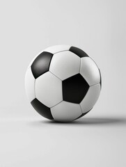 Classic Soccer Ball on White Background.