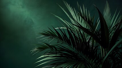Palm in the darkness with space for text vertical image with partial illumination Divine intervention suggested