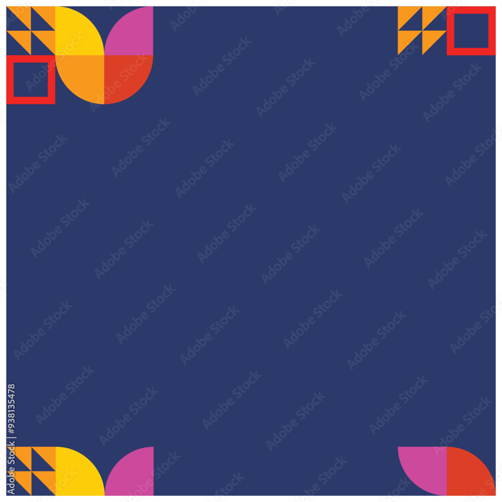 Poster abstract background with geometric shapes. background illustration in colorful pattern. design eleme