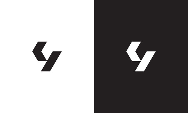 KY logo, monogram unique logo, black and white logo, premium elegant logo, letter KY Vector minimalist