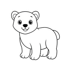 cute-baby-Pola-bear-vector-illustration