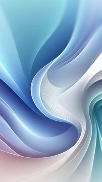 Abstract blue wave background with smooth flowing curves and a textured design 4k