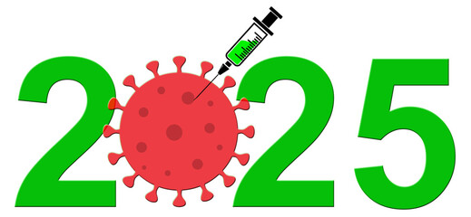 Lutte contre les épidémies à virus en 2025, vaccination et traitement antiviraux. Illustration avec fond transparent