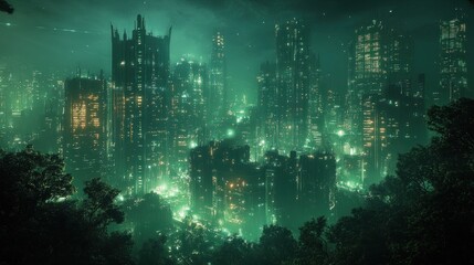 Fototapeta premium Night City