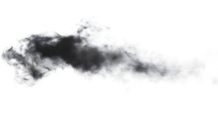 Obraz premium Dust Cloud: A swirling dust cloud, with fine particles suspended mid-air, creating a subtle texture on a white background. 