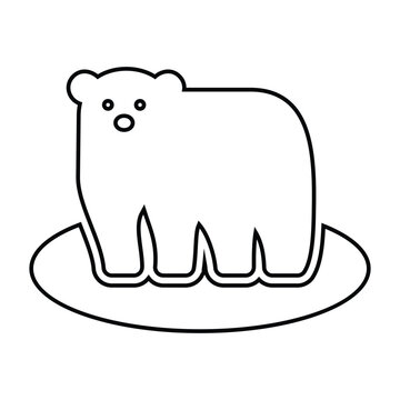 recommend clip art: Polar bear, wild creature, bear animal icon