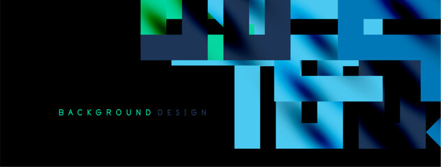 Colorful squares, lines minimal abstract background. Vector Illustration For Wallpaper, Banner, Background, Card, Book Illustration, landing page