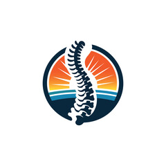 Chiropractic logo vector, spine health care, spine care, chiropractic symbol vector logo design, Human spine symbol , backpain relief, bone care