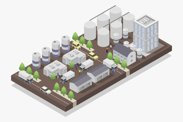 Silo Complex Isometric © mark1987