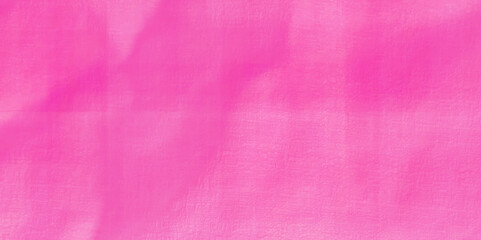 Plastic pink satin fabric texture soft blur background.  Pattern of pink crumpled fabric. white fabric textured crumpled white paper background. panorama craft wrinkly paper texture background.