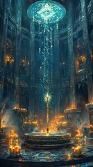 Fototapeta premium Vajra Ceremonial Hall Buddhism Religion Spiritual Symbol