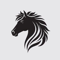 horse head illustration design 508