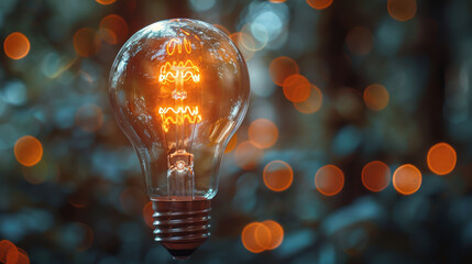 Enlightening mind with fresh concepts, finding ideas. This light bulb symbolize the importance of staying receptive to new opportunities and continuous learning.