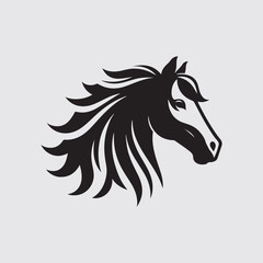 horse head illustration design 512