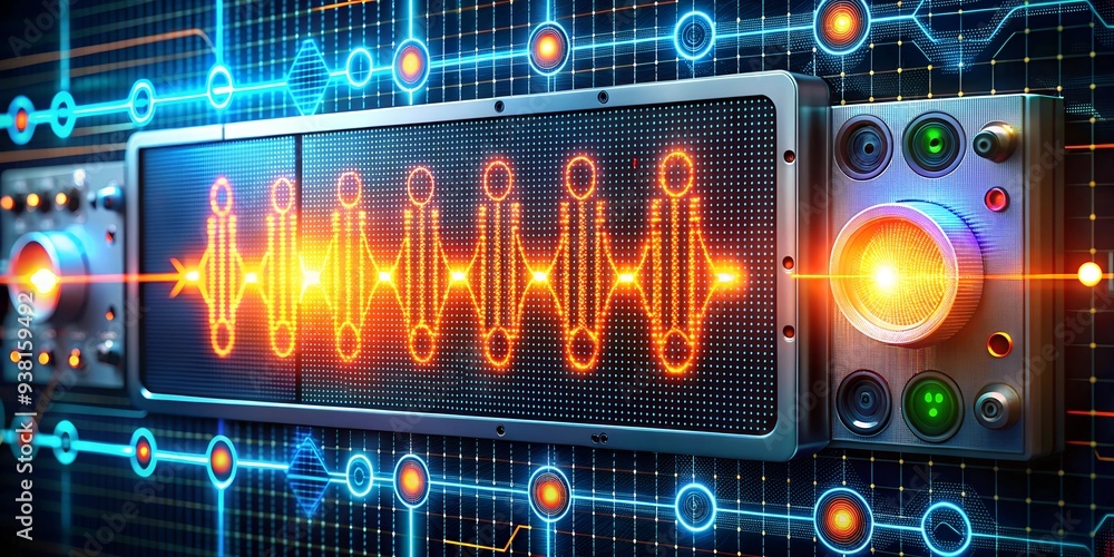 Poster quantum processor power: a futuristic cpu pulsates with energy, illuminating the intricate circuitry