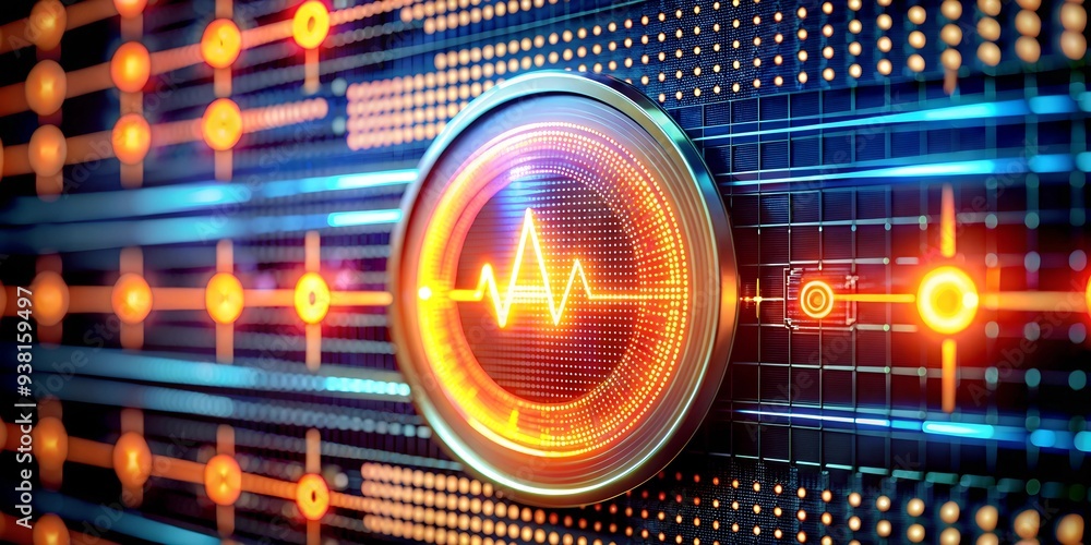 Poster quantum processor power: a futuristic cpu pulsates with energy, illuminating the intricate circuitry