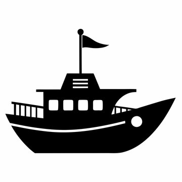 recommend clip art: Boat Black silhouette