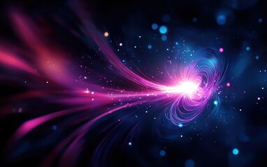 Fototapeta premium A vibrant cosmic swirl of colors depicting the beauty and mystery of the universe in motion, perfect for backgrounds and designs.