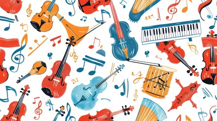 Musical Instruments Pattern: A Vibrant Celebration of Sound