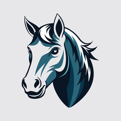 horse head illustration design 521