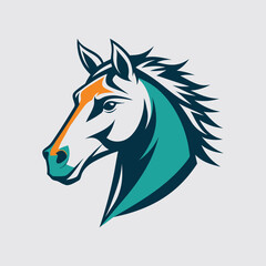 horse head illustration design 522